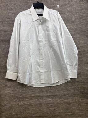 Paco Rabanne Dress Shirt Mens XL White Italian Fabric Button Up Long Sleeve